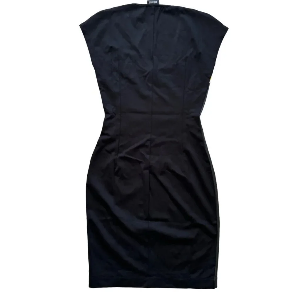 NWT Just Cavalli Bodycon Graphic Print Palm Tree Knee Length Dress Size 42 - Picture 5 of 13